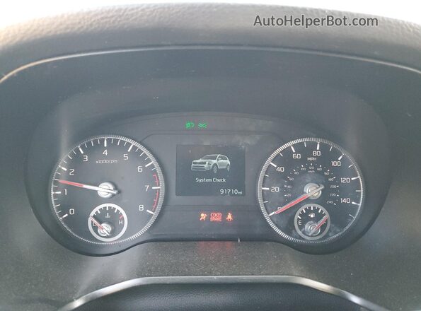 5XYP3DHC0LG013602 2020 KIA TELLURIDE Black ხელსაწყოთა პანელის ხედი