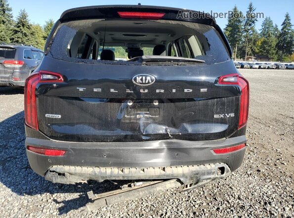 5XYP3DHC0LG013602 2020 KIA TELLURIDE Black უკანა ხედი