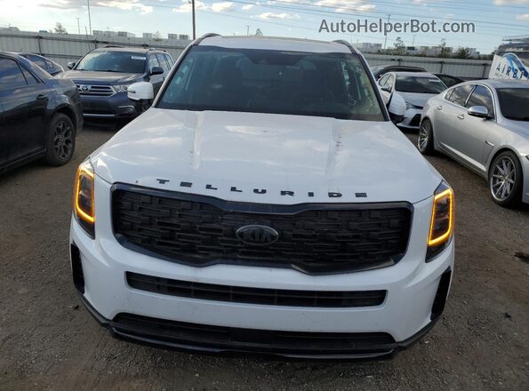 5XYP3DHC2MG183753 2021 KIA TELLURIDE Белый Вид спереди