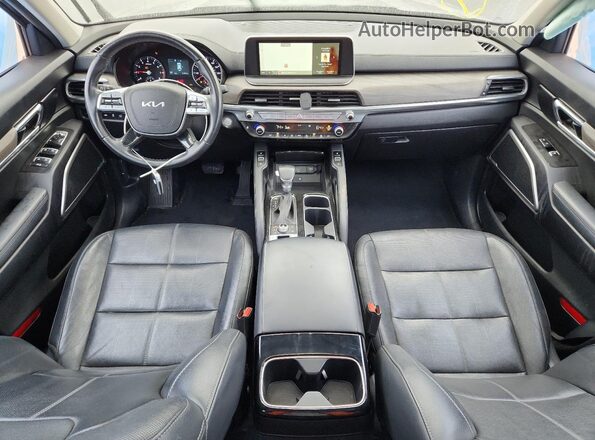 5XYP3DHC2NG233634 2022 KIA TELLURIDE Black წინა პანელის ხედი