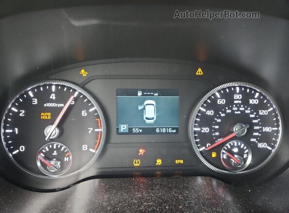 5XYP3DHC2NG233634 2022 KIA TELLURIDE Black ხელსაწყოთა პანელის ხედი