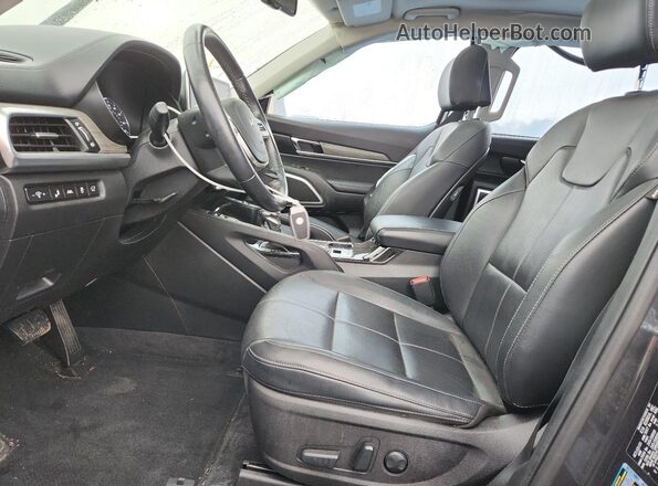 5XYP3DHC2NG233634 2022 KIA TELLURIDE Black წინა სალონის ხედი