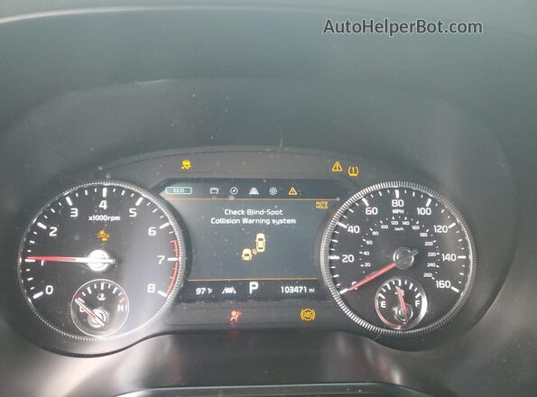 5XYP54HC1NG302615 2022 KIA TELLURIDE White Вид щитка приладів