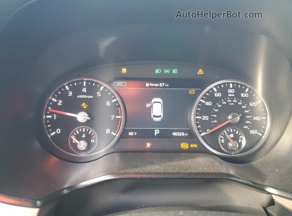 5XYP54HC3NG269276 2022 KIA TELLURIDE Black Вид щитка приладів