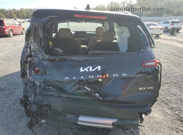 5XYP54HC3NG269276 2022 KIA TELLURIDE Black Вид ззаду