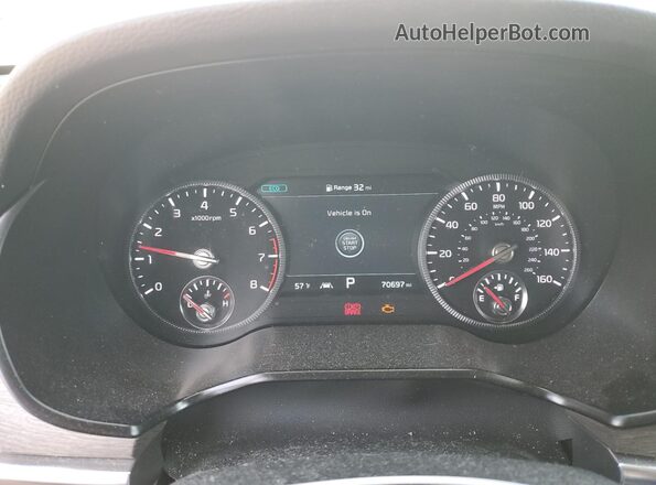 5XYP54HC6NG296178 2022 KIA TELLURIDE White Вид щитка приладів