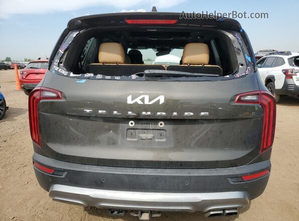 5XYP54HC7NG205127 2022 KIA TELLURIDE Gray Widok z tyłu