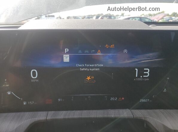 5XYP5DGC2PG372144 2023 KIA TELLURIDE Charcoal Вид щитка приладів