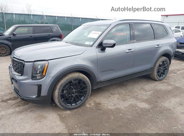 5XYP5DHC3NG211300 2022 KIA TELLURIDE Blue Front left
