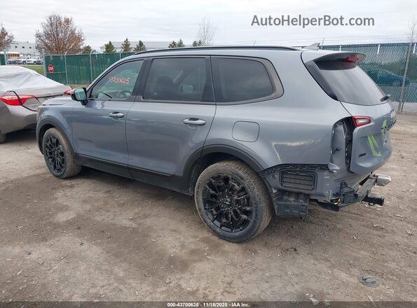 5XYP5DHC3NG211300 2022 KIA TELLURIDE Blue Rear left