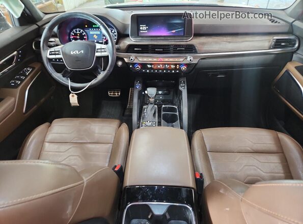 5XYP5DHC3NG293058 2022 KIA TELLURIDE Black Вид панелі приладів