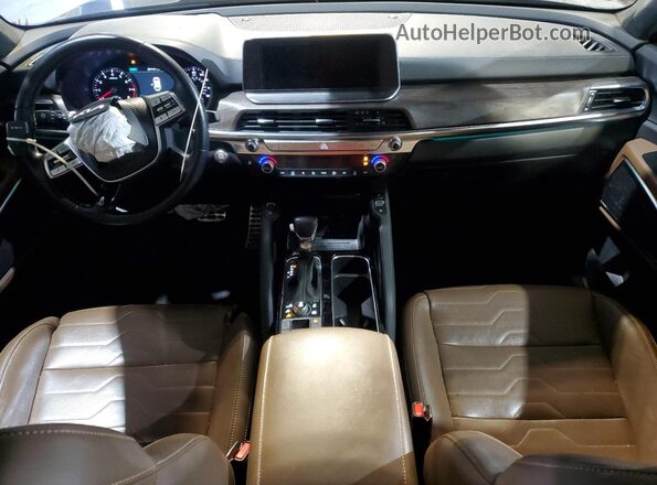5XYP5DHC8NG302563 2022 KIA TELLURIDE Blue Առջևի վահանակի տեսք