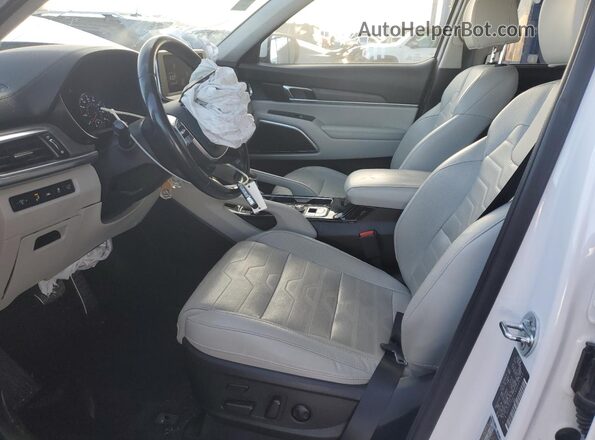 5XYP5DHCXNG294742 2022 KIA TELLURIDE Белый Вид салона спереди
