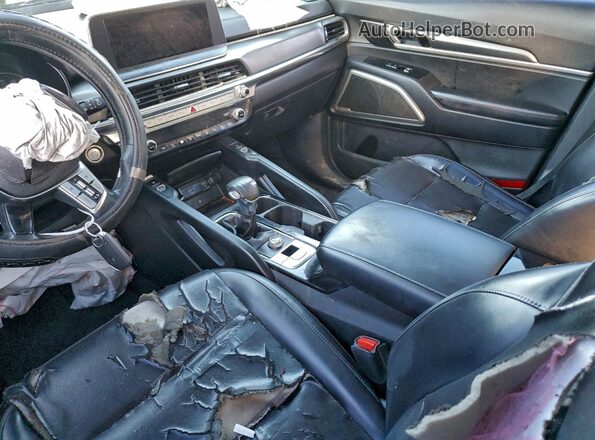5XYP64HC5NG242187 2022 KIA TELLURIDE Черный Вид салона спереди