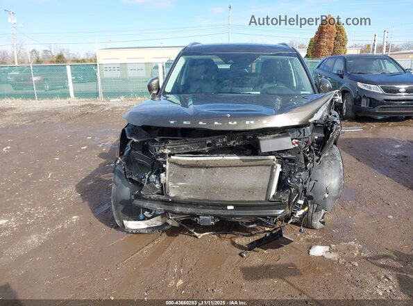 5XYP64HC6NG257894 2022 KIA TELLURIDE Brown Widok wnętrza z tyłu