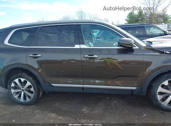 5XYP64HC6NG257894 2022 KIA TELLURIDE Brown Widok wnętrza 360 stopni