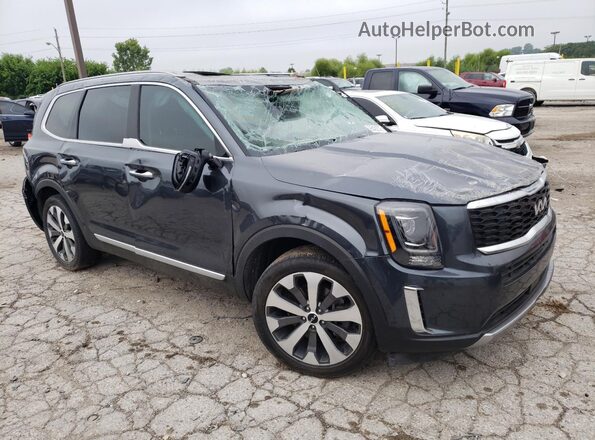5XYP64HC9NG256884 2022 KIA TELLURIDE Gray Delantero derecho