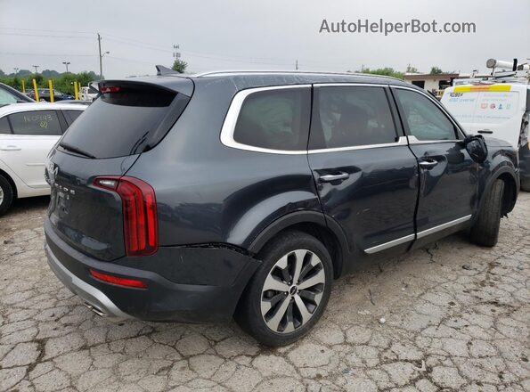 5XYP64HC9NG256884 2022 KIA TELLURIDE Gray Trasero derecho