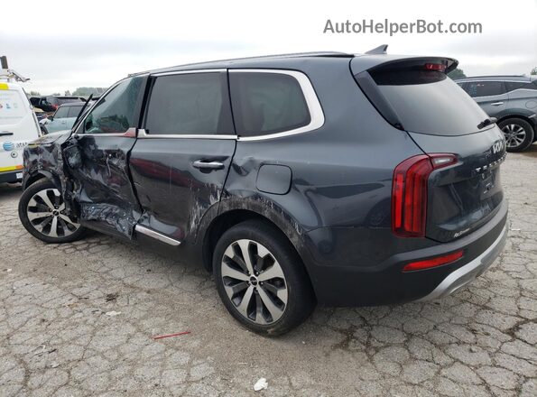 5XYP64HC9NG256884 2022 KIA TELLURIDE Gray Trasero izquierdo