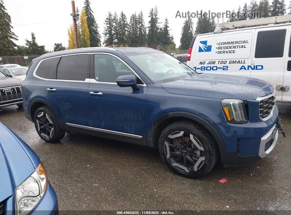 5XYP6DGC0SG680919 2025 KIA TELLURIDE Blue Widok wnętrza z tyłu