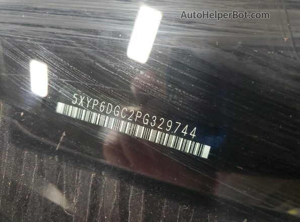 5XYP6DGC2PG329744 2023 KIA TELLURIDE White VIN კოდის სტიკერის ხედი