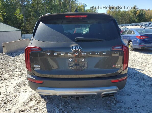 5XYP6DHC6LG057336 2020 KIA TELLURIDE Green Widok z tyłu