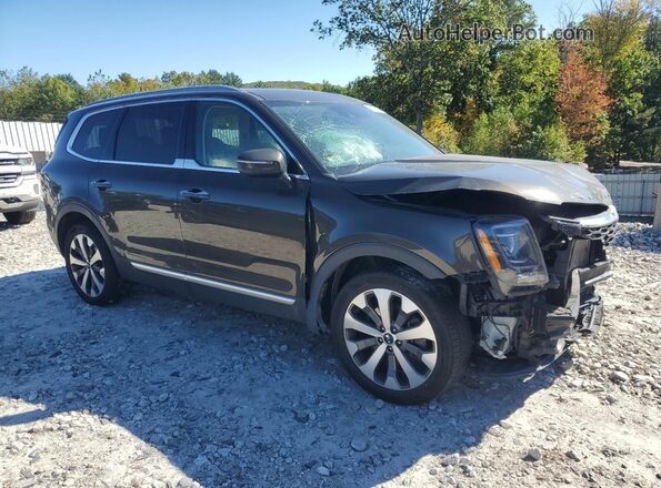 5XYP6DHC6LG057336 2020 KIA TELLURIDE Green Przód prawy