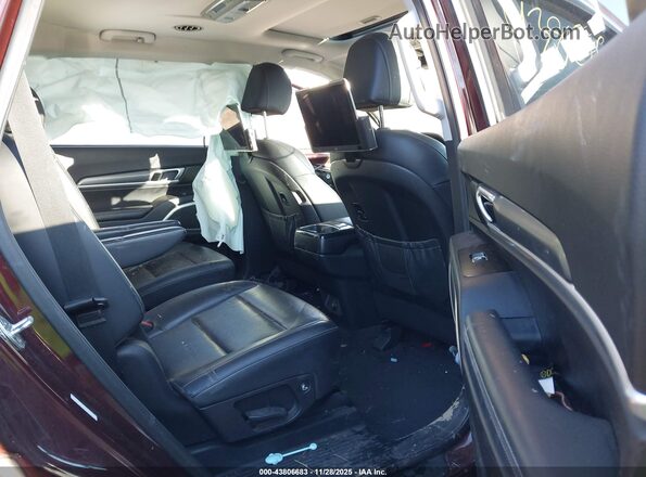 5XYP6DHC9NG200699 2022 KIA TELLURIDE Burgundy Vista de la etiqueta del VIN