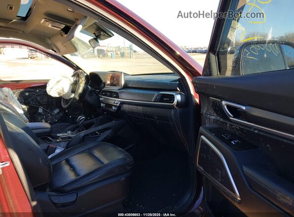 5XYP6DHC9NG200699 2022 KIA TELLURIDE Burgundy Vista interior delantera