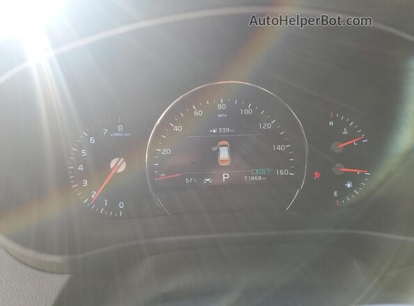 5XYPH4A54LG696076 2020 KIA SORENTO Серый Вид щитка приборов