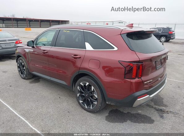 5XYRH4JF0RG274168 2024 KIA SORENTO Maroon Հետևի ձախ