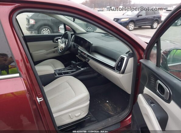 5XYRH4JF0RG274168 2024 KIA SORENTO Maroon Սալոնի դիմացի տեսք