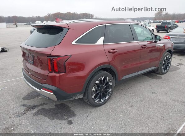 5XYRH4JF0RG274168 2024 KIA SORENTO Maroon Հետևի աջ
