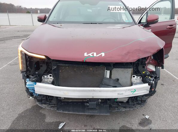 5XYRH4JF0RG274168 2024 KIA SORENTO Maroon Դիմացի տեսք