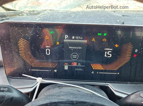 5XYRH4JF1RG307100 2024 KIA SORENTO Silver Widok zestawu wskaźników
