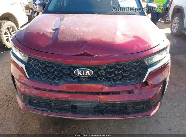 5XYRK4LF9MG066474 2021 KIA SORENTO Maroon Vista frontal