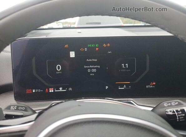 5XYRKDJF6RG299173 2024 KIA SORENTO White Instrument cluster view