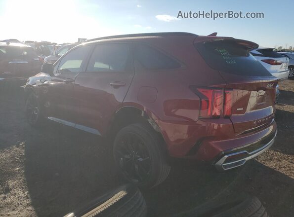 5XYRKDLF7NG108240 2022 KIA SORENTO Red Trasero izquierdo