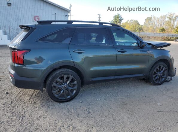 5XYRKDLFXNG108491 2022 KIA SORENTO Зеленый Задняя правая четверть