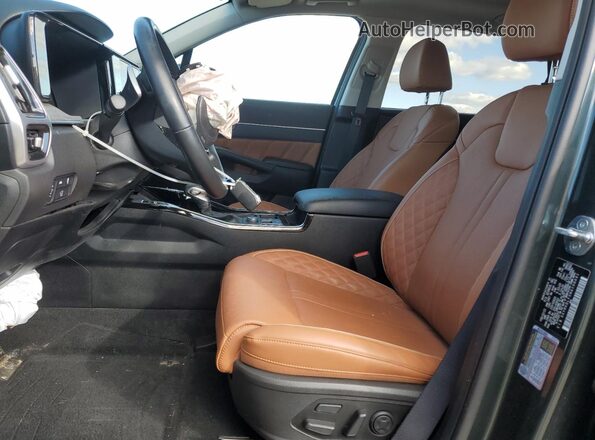 5XYRKDLFXNG108491 2022 KIA SORENTO Зеленый Вид салона спереди
