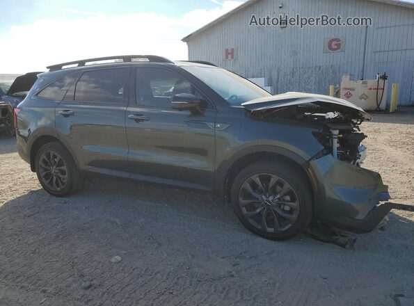5XYRKDLFXNG108491 2022 KIA SORENTO Зеленый Передняя правая четверть