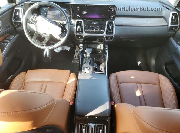 5XYRKDLFXNG108491 2022 KIA SORENTO Зеленый Вид панели приборов