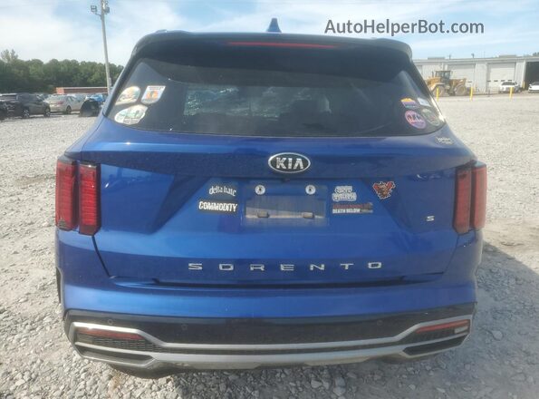 5XYRL4LC1MG002772 2021 KIA SORENTO Blue Հետևի տեսք