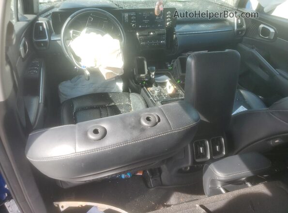5XYRL4LC1MG002772 2021 KIA SORENTO Blue Առջևի վահանակի տեսք