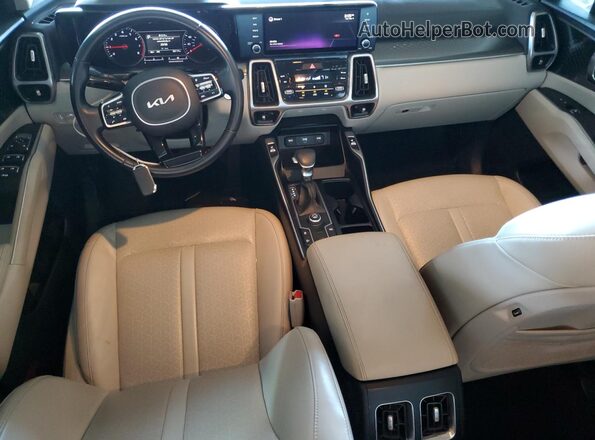 5XYRL4LC1NG082981 2022 KIA SORENTO Синий Вид панели приборов