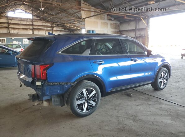 5XYRL4LC1NG082981 2022 KIA SORENTO Синий Задняя правая четверть