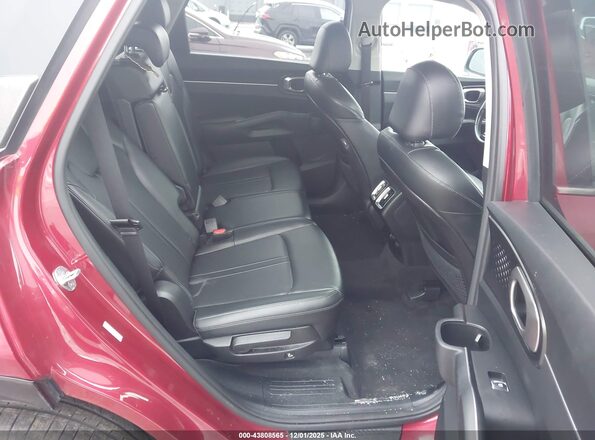 5XYRL4LC2NG085324 2022 KIA SORENTO Burgundy VIN კოდის სტიკერის ხედი