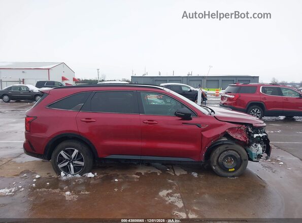 5XYRL4LC2NG085324 2022 KIA SORENTO Burgundy სალონის 360-გრადუსიანი ხედი