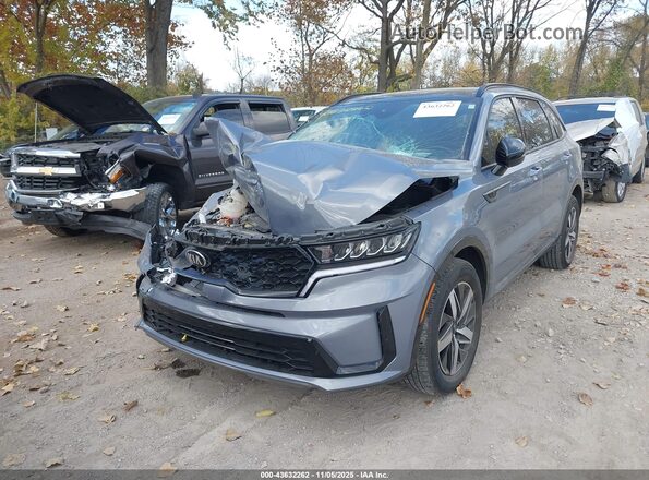 5XYRL4LC3MG060656 2021 KIA SORENTO Gray Front left