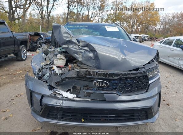 5XYRL4LC3MG060656 2021 KIA SORENTO Gray Rear interior view